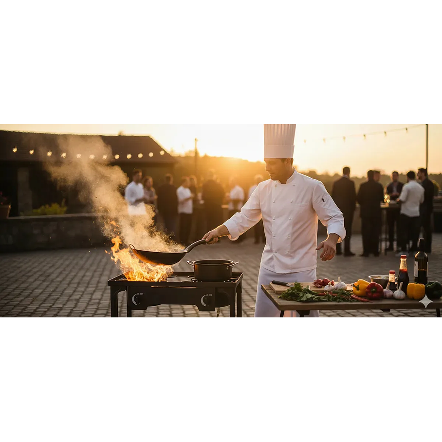 Fogon En Altura Fogon De Alta Presion Doble Cocinilla Y02 + Kit De Instalación 7