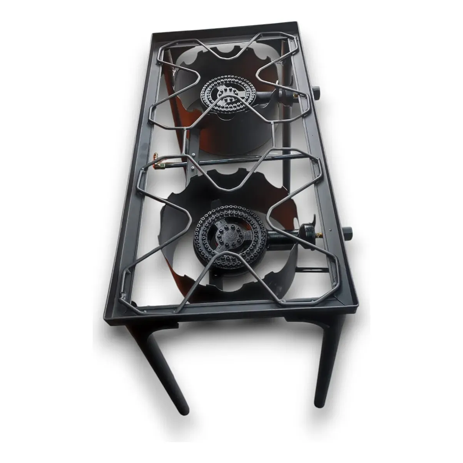 Fogon En Altura Fogon De Alta Presion Doble Cocinilla Y02 + Kit De Instalación 6