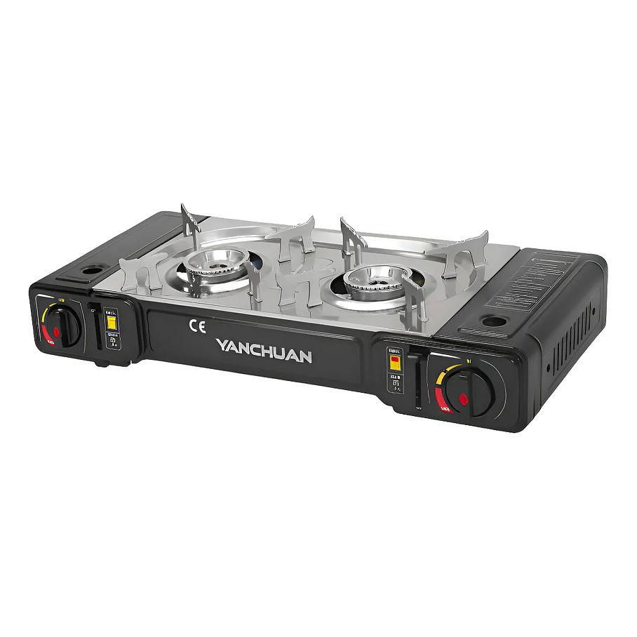 Cocina a Gas Portátil Doble Quemador Camping y Outdoor 2