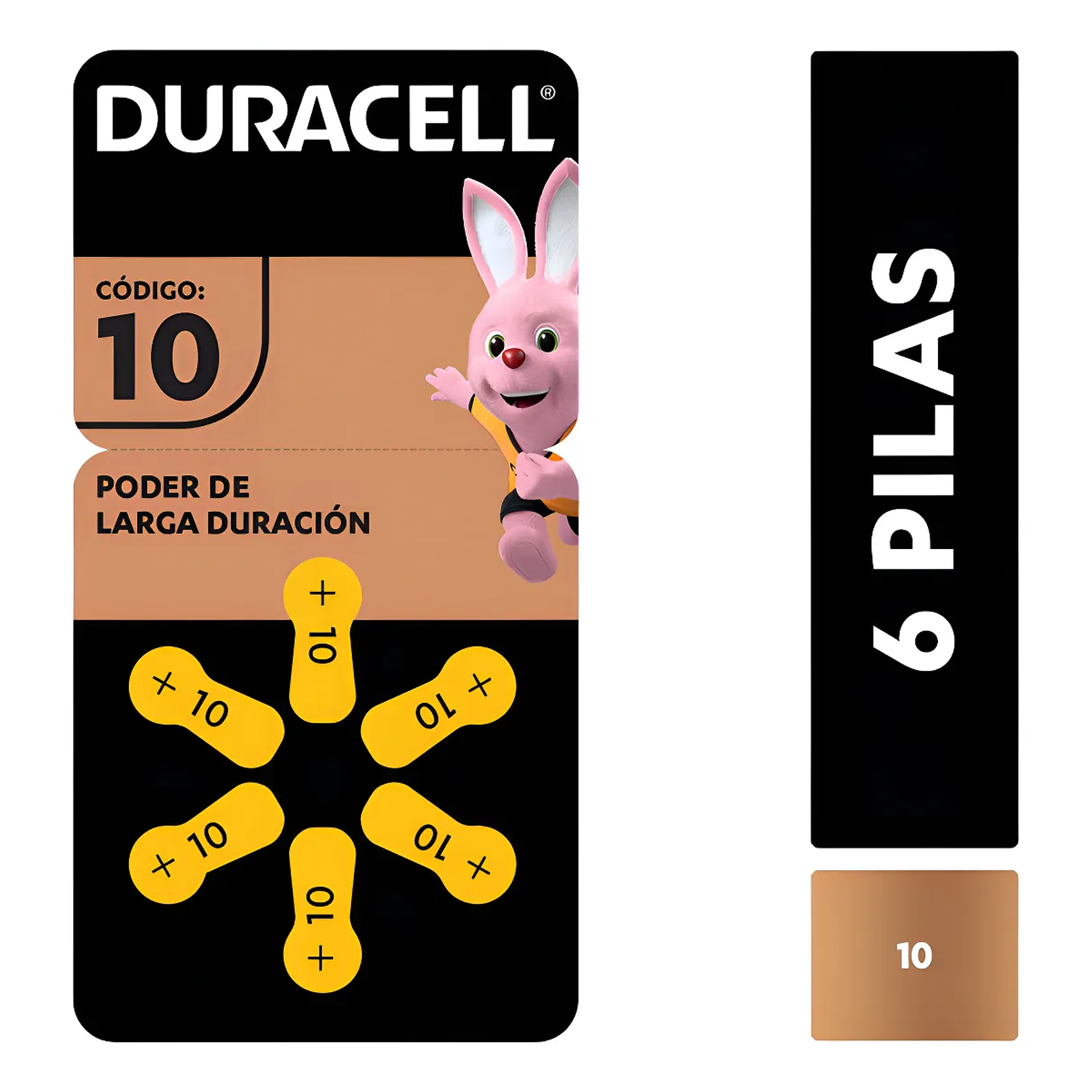Pila Para Audífonos Duracell Tamaño 10 X6 Unidades Pack  1