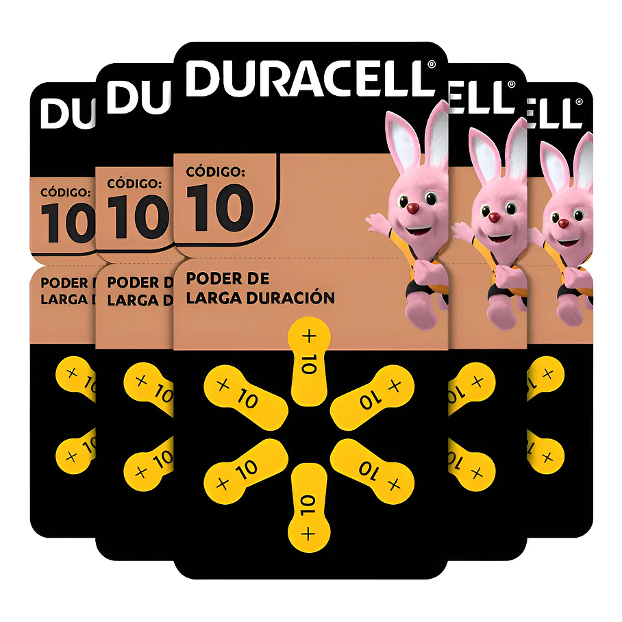 Pack 60 Pilas Duracell Audífono Tamaño 10 Pilas Audio 2