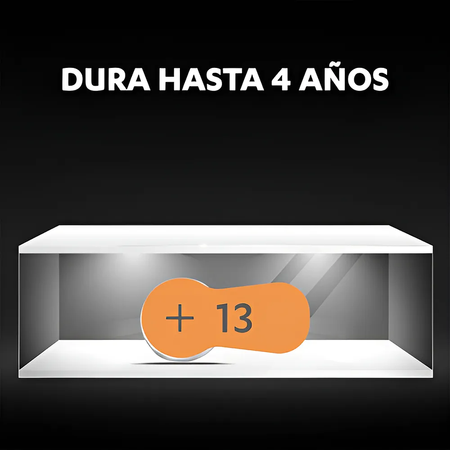 Pila Duracell Para Audífonos Tamaño 13, (6 Pilas Auditivas) 2