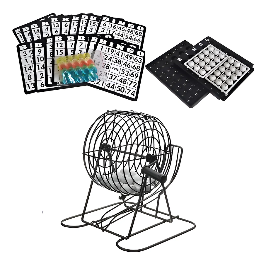 Bingo Juego de Mesa Lota Completo Tombola Juego Bingo Completo 5