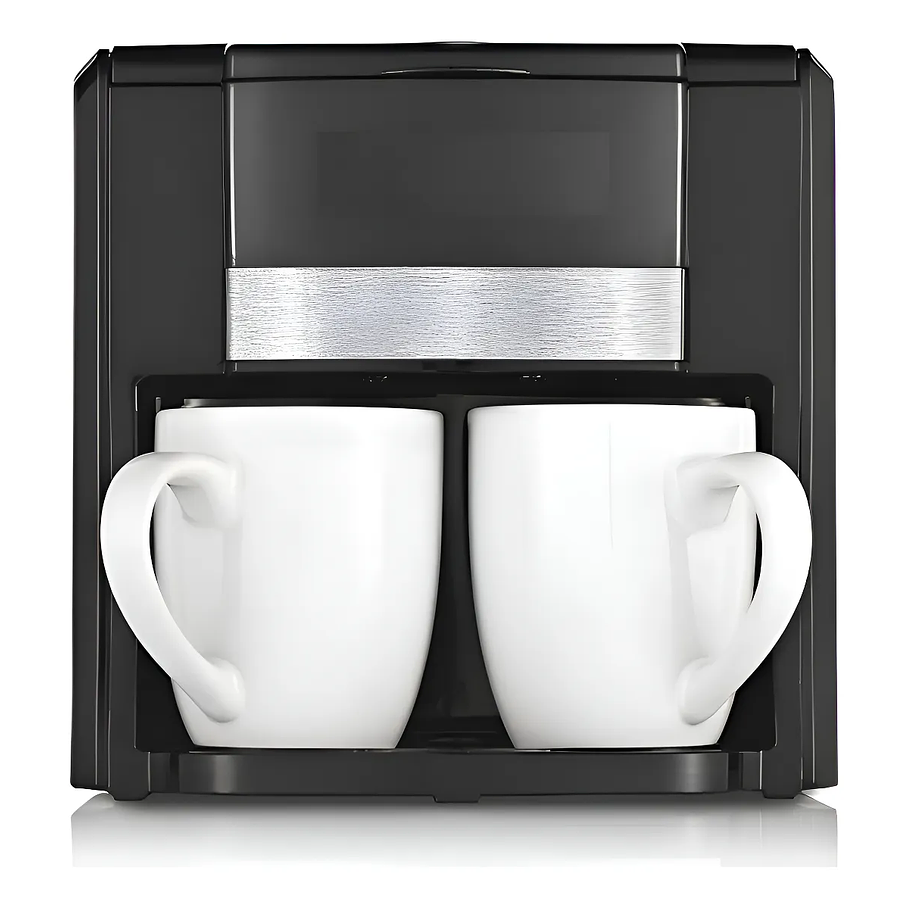 Cafetera Eléctrica Doble Taza 450 Ml 220 Volt 650w Automática Duo 1