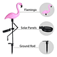 Pack 3 Flamingo Luces Led Solar Estaca Decoración Jardín Exterior Carga Solar Encendido Automático - Miniatura 2