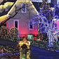 Pack 3 Unidades Guirnalda Solar Led 10mts Multicolor 100 Luces Decoración Exterior Navidad Árbol Navideño - Miniatura 3