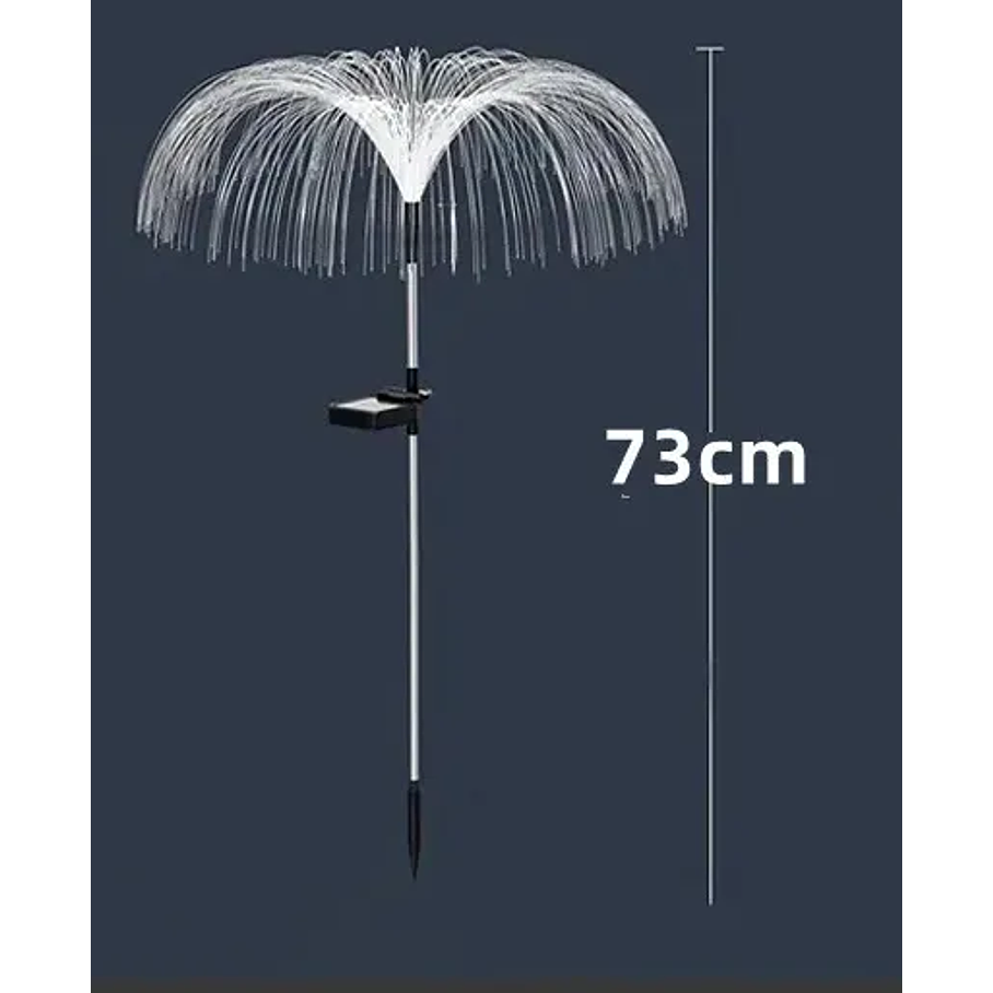 Pack 2 Luces Estaca Solar Medusa Multicolor Para Exterior Jardín Decoración Luces Rgb Coloridos 2rl 4