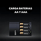 Cargador Pilas Recargables Duracell CEF-7 Aa Aaa C 4 Unidades Aa baterías - Miniatura 4