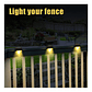 Kit 4 Luces Solares Patio Jardín Para Escaleras Y Muros Estructura Negro - Miniatura 3