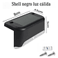 Kit 8 Luces Solares Patio Jardín Para Escaleras Y Muros Estructura Negro - Miniatura 3