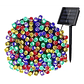 Luces Guirnalda Solar 30 Mts 300 Led Multicolor Decoración Árbol Navideño Luces Colores Modos De Uso Luces Solares - Miniatura 1