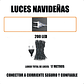 Luces Navidad Guirnalda 100 Led 10 Metros Luces Navideñas Exterior  Luces Led Multicolor Luces Navideñas Corriente 220 - Miniatura 6