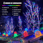 Luces Navidad Guirnalda 500 Led 32 Metros Luces Navideñas Exterior  Luces Led Multicolor Luces Navideñas Corriente 220 3