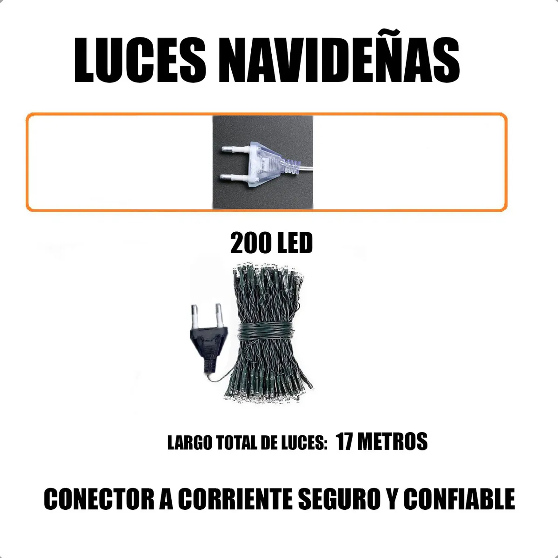 Luces Navidad Guirnalda 500 Led 32 Metros Luces Navideñas Exterior  Luces Led Multicolor Luces Navideñas Corriente 220 7