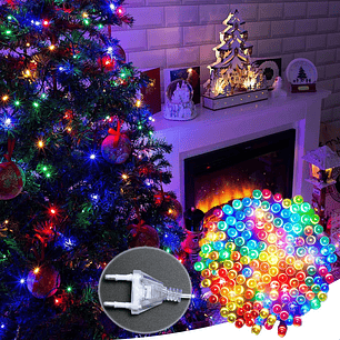 Luces Navidad Guirnalda 1000 Led 60 Metros Luces Navideñas Exterior  Luces Led Multicolor Luces Navideñas Corriente 220