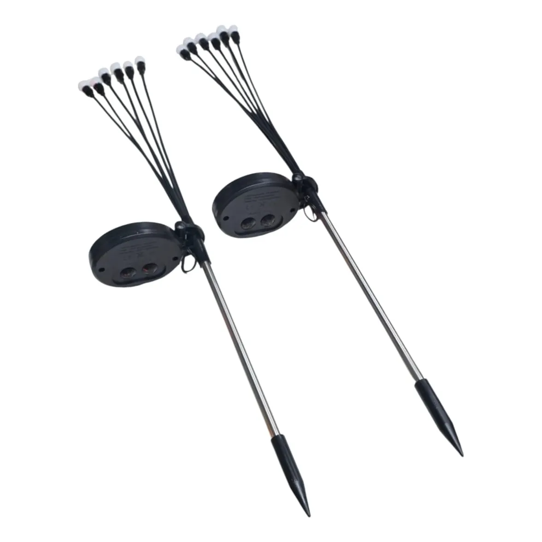 Pack x2 Luces Estaca Solar Ramo Bombillas Exterior Jardín Luz Cálida Modelo Árbol Decoración Externa 2RL  2