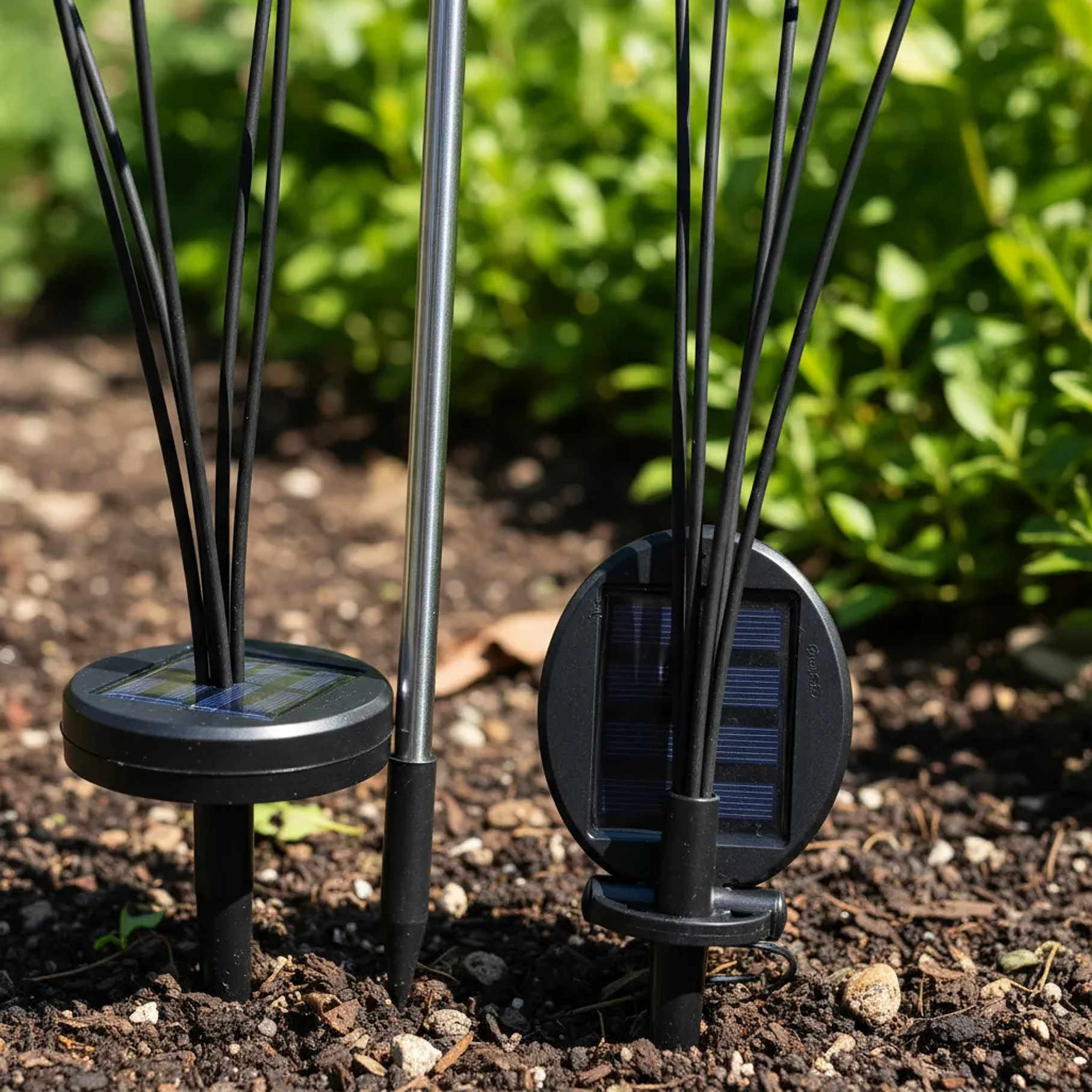 Pack x2 Luces Estaca Solar Ramo Bombillas Exterior Jardín Luz Cálida Modelo Árbol Decoración Externa 2RL  5