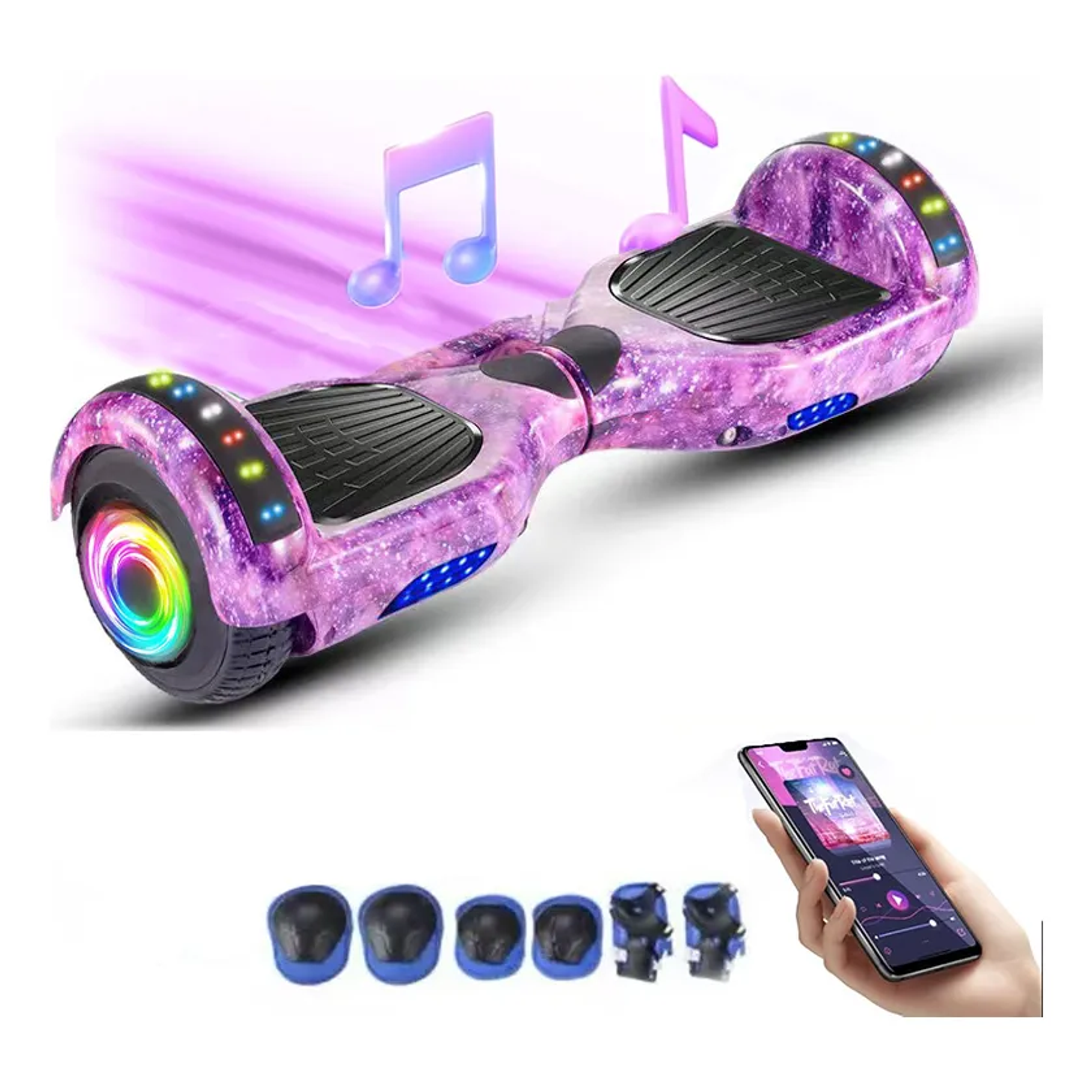 Smart Balance Scooter Patineta Eléctrica Bluetooth  Patineta Para Niños 120 Kg Musica Bluetooth 7