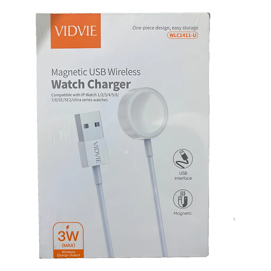 Cargador Inalambrico Vidvie Para SmartWatch Relojes Inteligentes 3