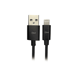 Cable Certificado Lightning a USB Black 9263 Mallado Calidad Alta