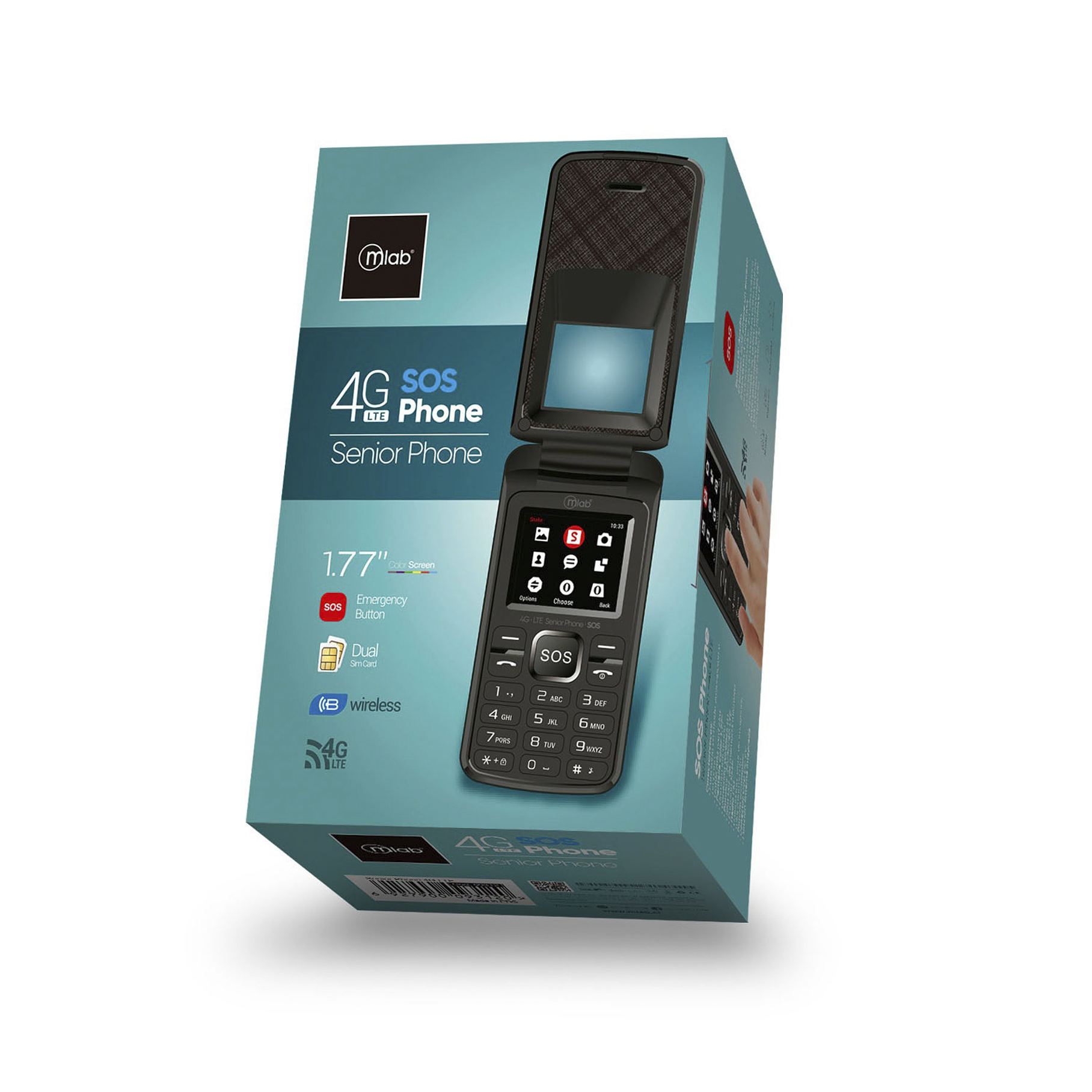 Telefono Senior Phone 4G – Botón SOS Función Teléfono Adulto Mayor 9312 MLAB  1