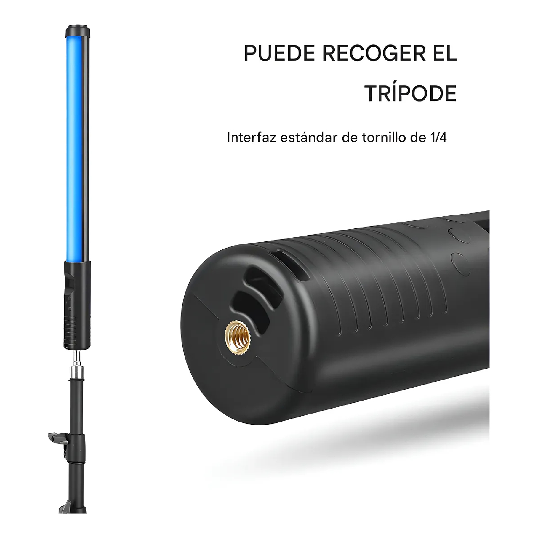 Tubo Luz Led 3200k-5500k Rgb Video Luz Portátil Varita + Tripode Tubo Rgb Multicolor 2rl Ilumina Tu Fiesta 4