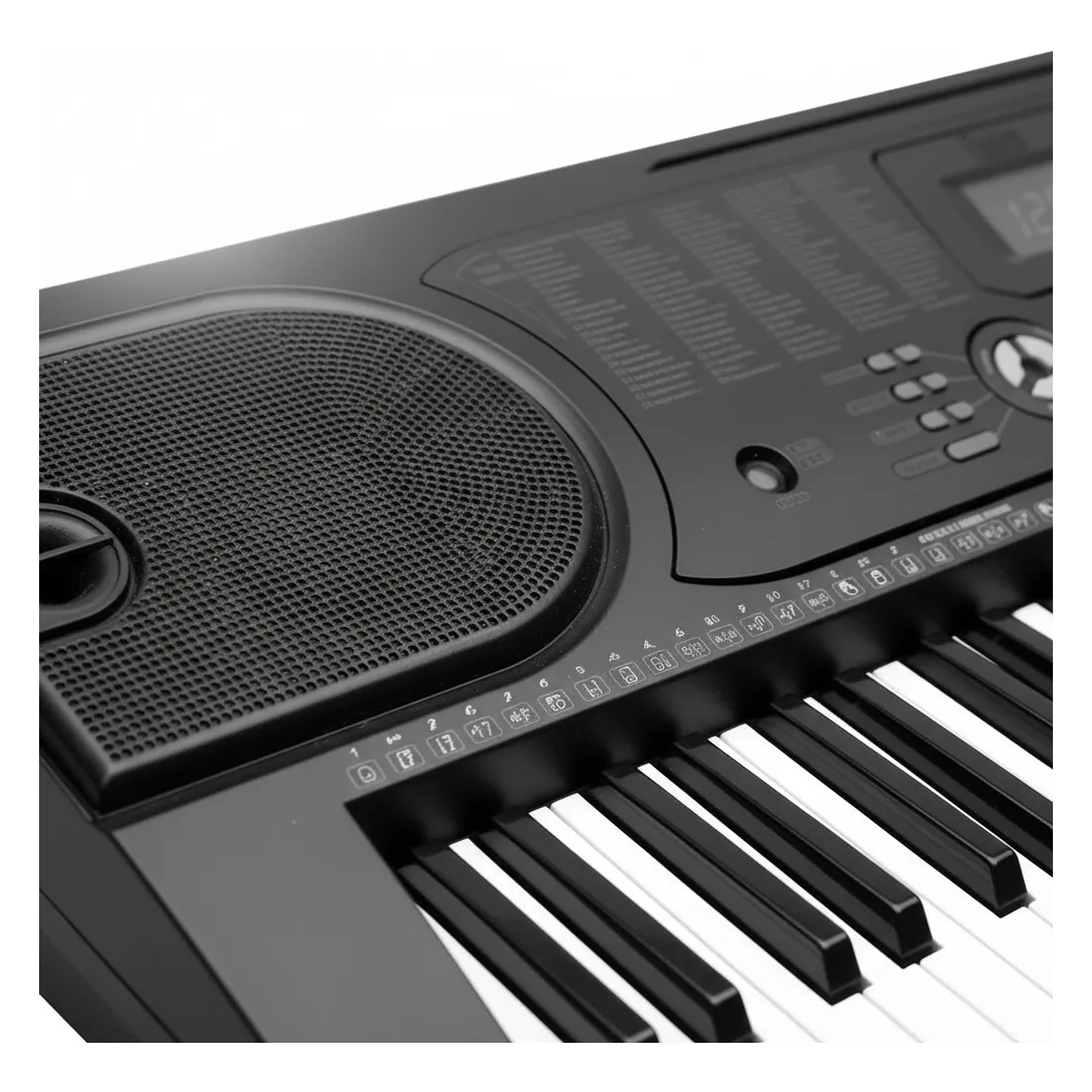 Teclado Piano Musical Electrónico Fussen Ft-610 61 Teclas 255 Ritmos Negro Mlab Instrumento Musical  5