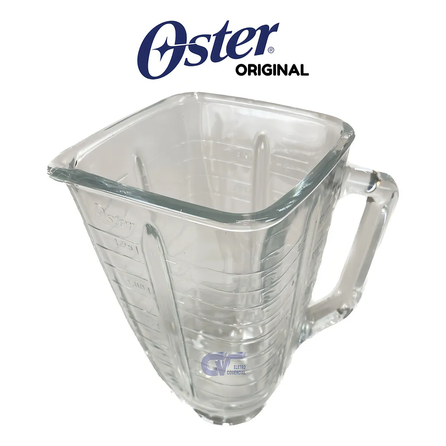 Vaso Batidora Cuadrada de Cristal Oster Cup de 1,25 Lts Vidrio  3