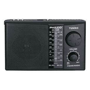 Radio Portatil Philco Fm Am Sw1 Sw2 Mp3 Usb Sd Color Negro 