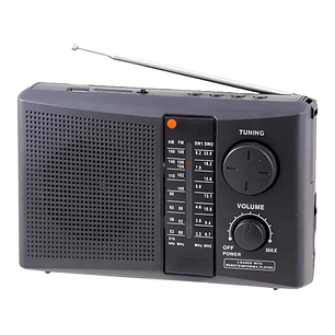 Radio Portatil Philco Fm Am Sw1 Sw2 Mp3 Usb Sd Color Negro 