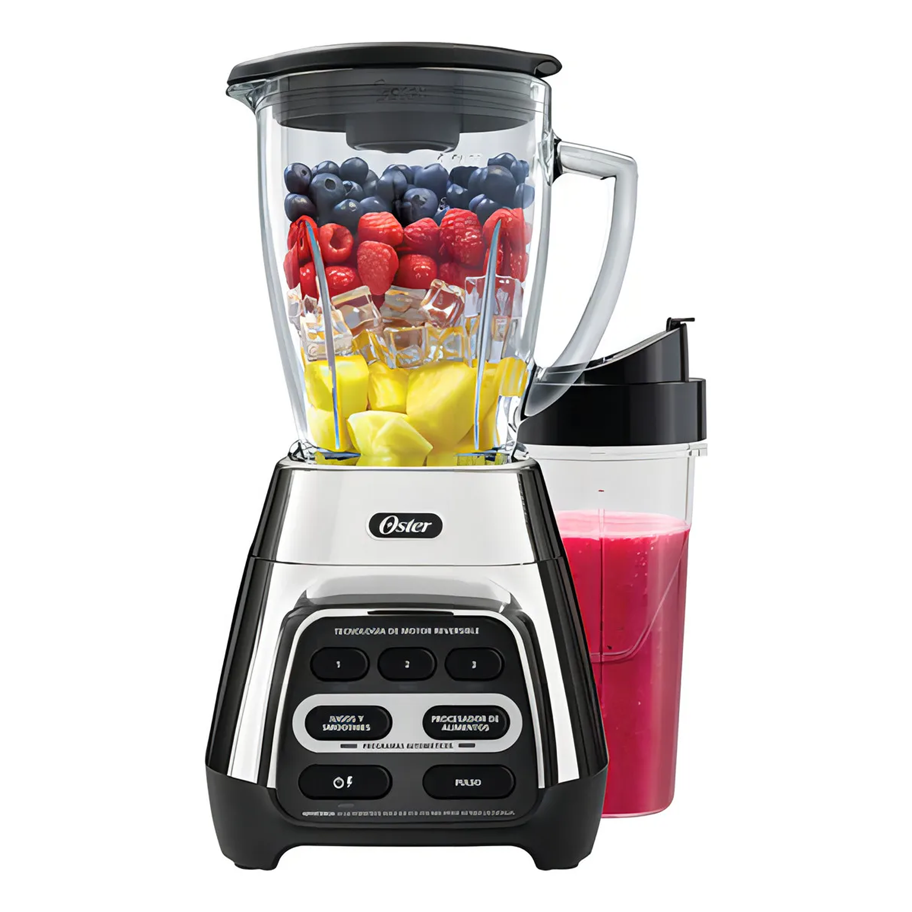 Licuadora Oster® Reversible Vaso Blendngo Blstpyg1310rbg Color Plateado 1