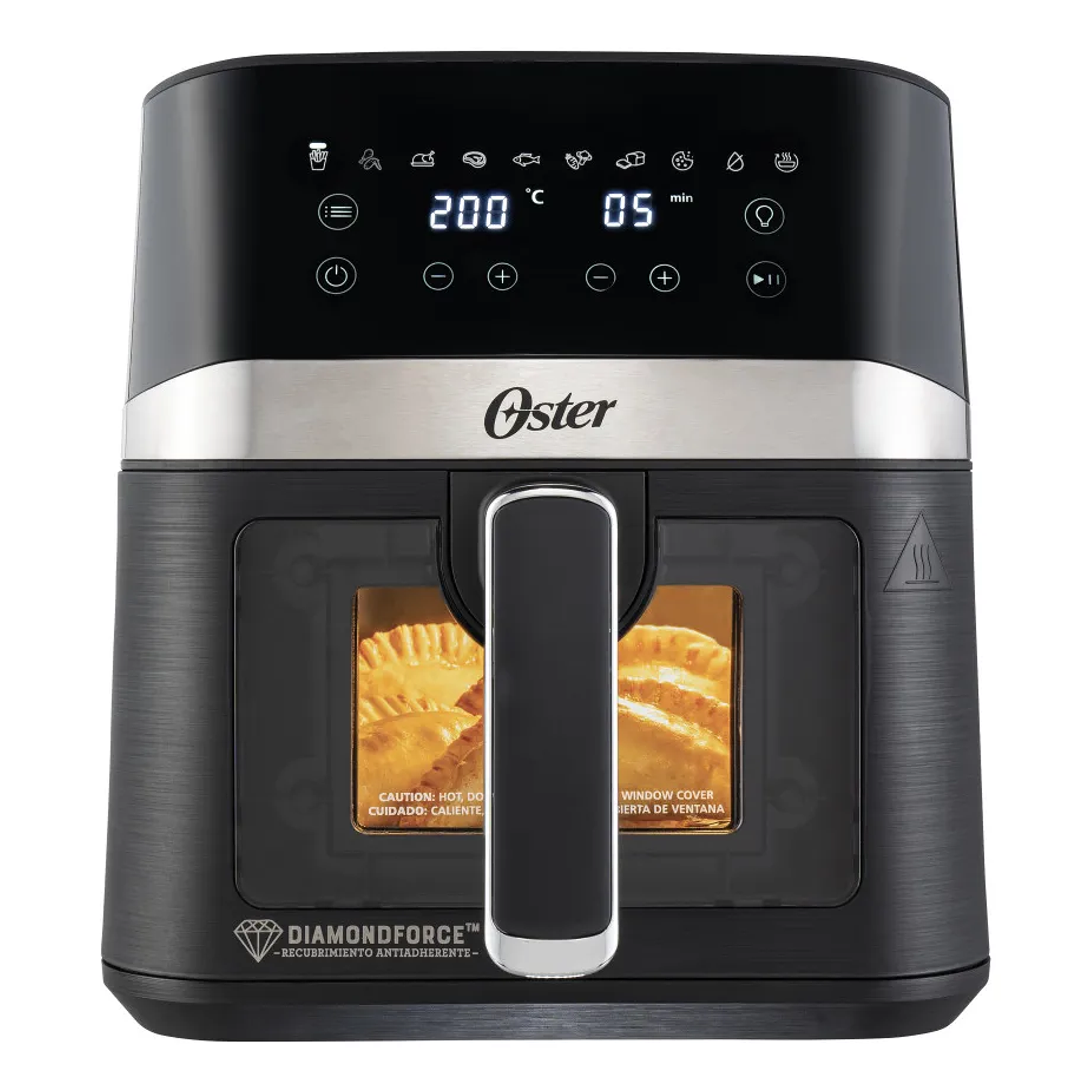 Freidora De Aire Digital 4lt Oster 10 Programas Ckstaf40wddf Color Negro Oster® DiamondForce 4