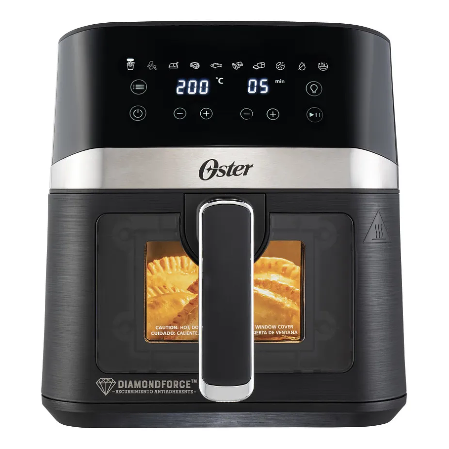 Freidora De Aire Digital 4lt Oster 10 Programas Ckstaf40wddf Color Negro Oster® DiamondForce 4