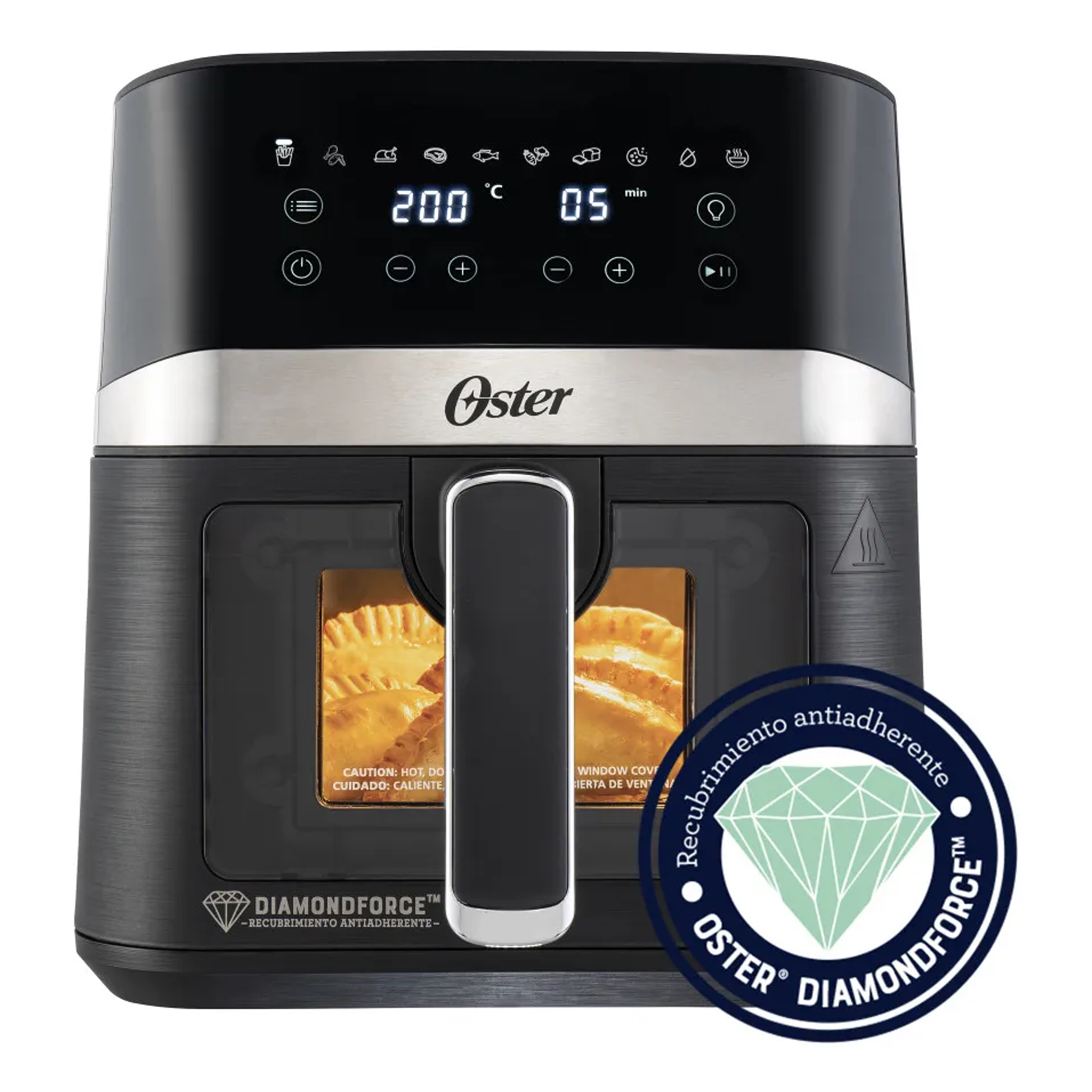 Freidora De Aire Digital 4lt Oster 10 Programas Ckstaf40wddf Color Negro Oster® DiamondForce 1