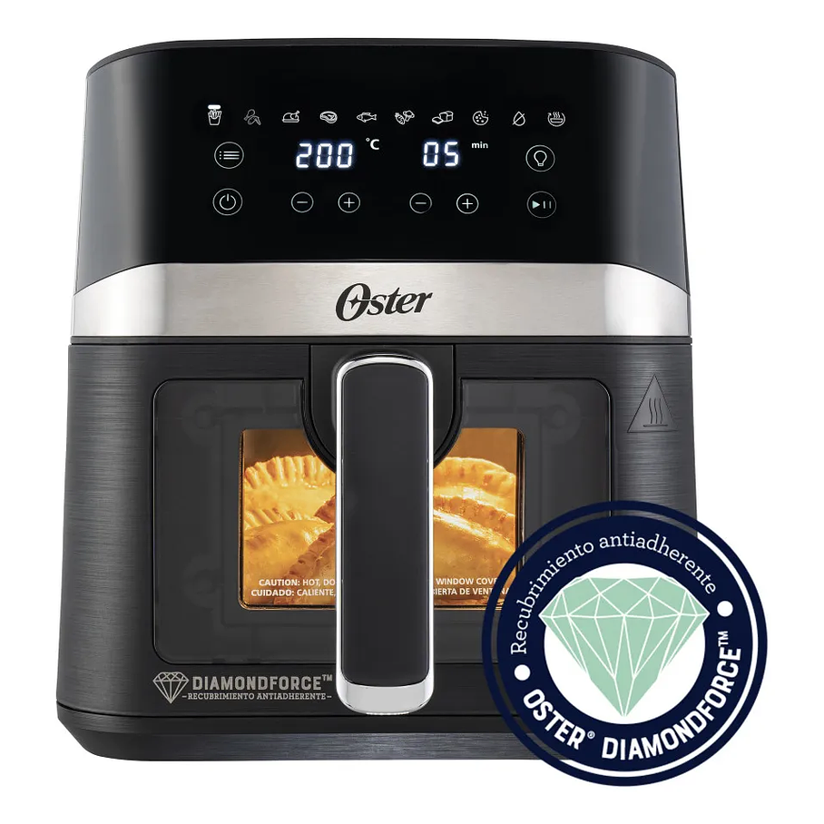 Freidora De Aire Digital 4lt Oster 10 Programas Ckstaf40wddf Color Negro Oster® DiamondForce 1