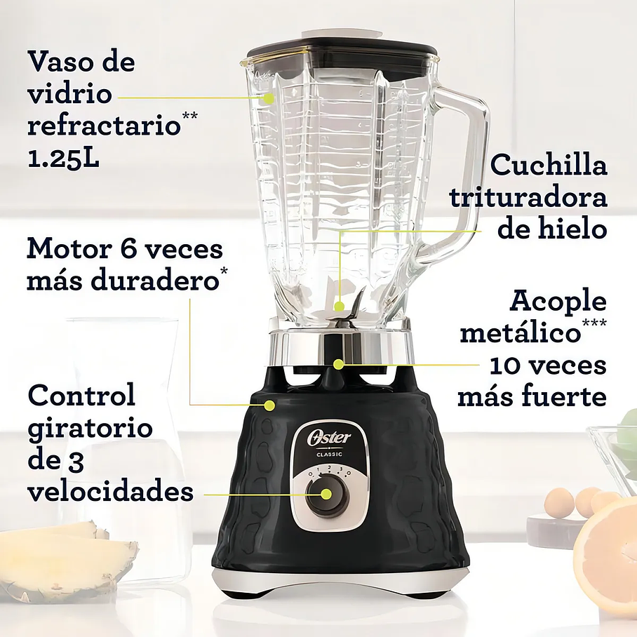 Licuadora Oster Clásica Modernizada 700w Blst4655-053 Juguera Potente  4