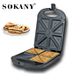 Sandwichero SOKANY SK-08102 4-Slice Sandwich Maker Non-Stick Sandwichero 4 Pcs Tostadora De Pan - Miniatura 1