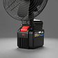 Ventilador Portátil Inalámbrico 22cm Compatible Batería 21v 2 Velocidades Potente Recargable Bateria  - Miniatura 2