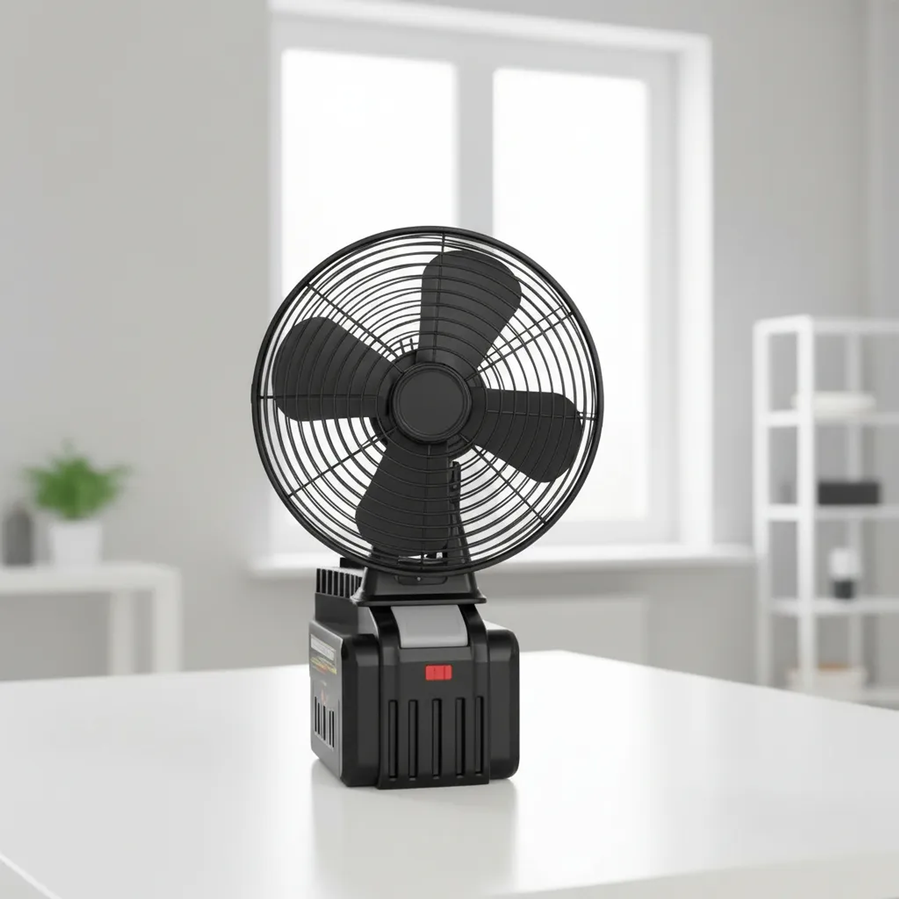 Ventilador Portátil Inalámbrico 22cm Compatible Batería 21v 2 Velocidades Potente Recargable Bateria  3