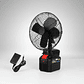 Ventilador Portátil Inalámbrico 22cm Compatible Batería 21v 2 Velocidades Potente Recargable Bateria  - Miniatura 4