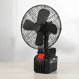 Ventilador Portátil Inalámbrico 22cm Compatible Batería 21v 2 Velocidades Potente Recargable Bateria 