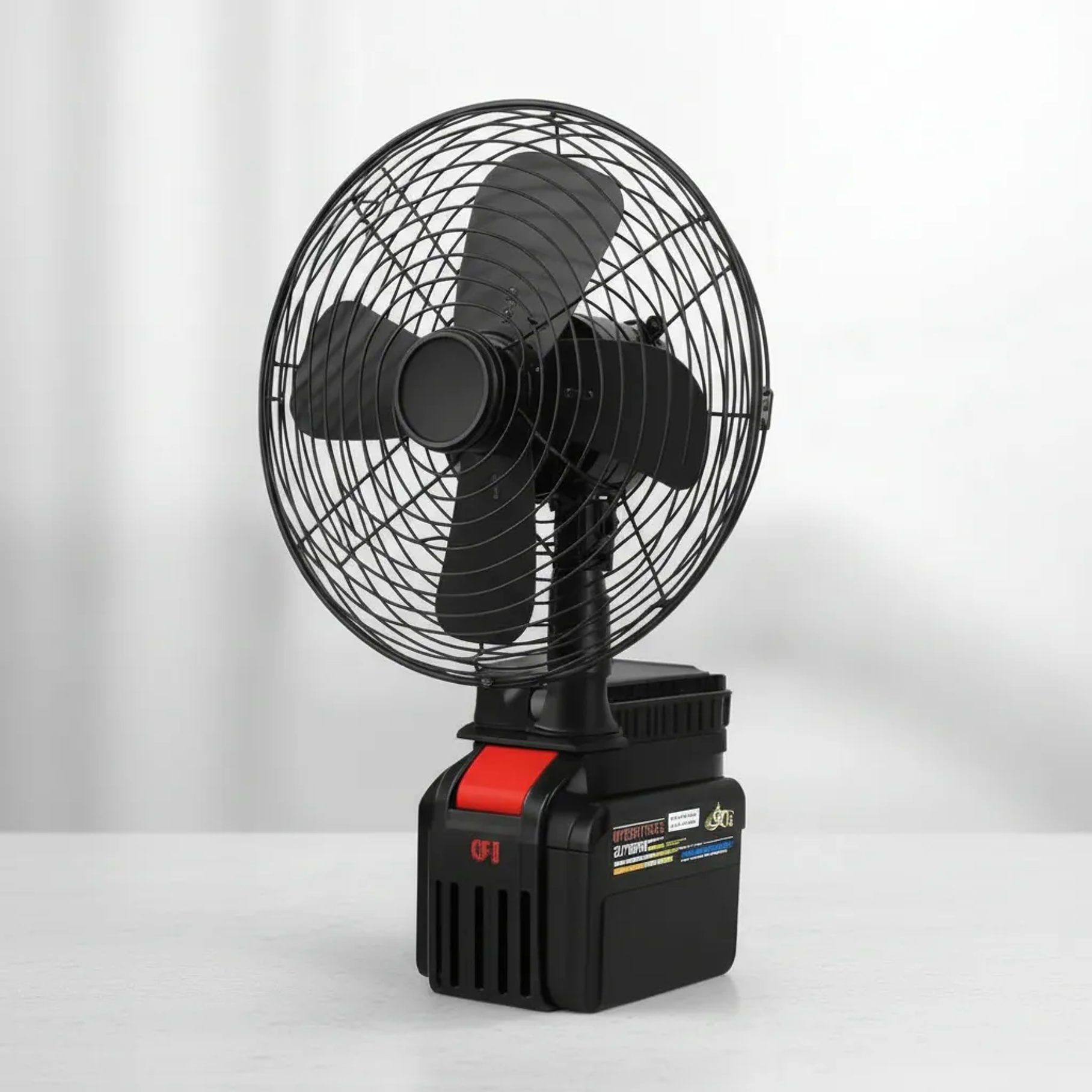 Ventilador Portátil Inalámbrico 22cm Compatible Batería 21v 2 Velocidades Potente Recargable Bateria  9