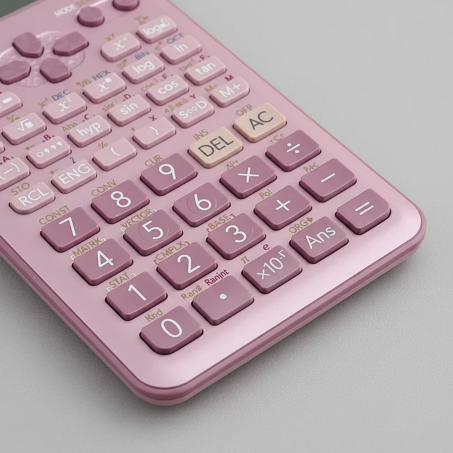 Calculadora Científica Casio Fx-570es Plus Rosa Universidad Rosa 5