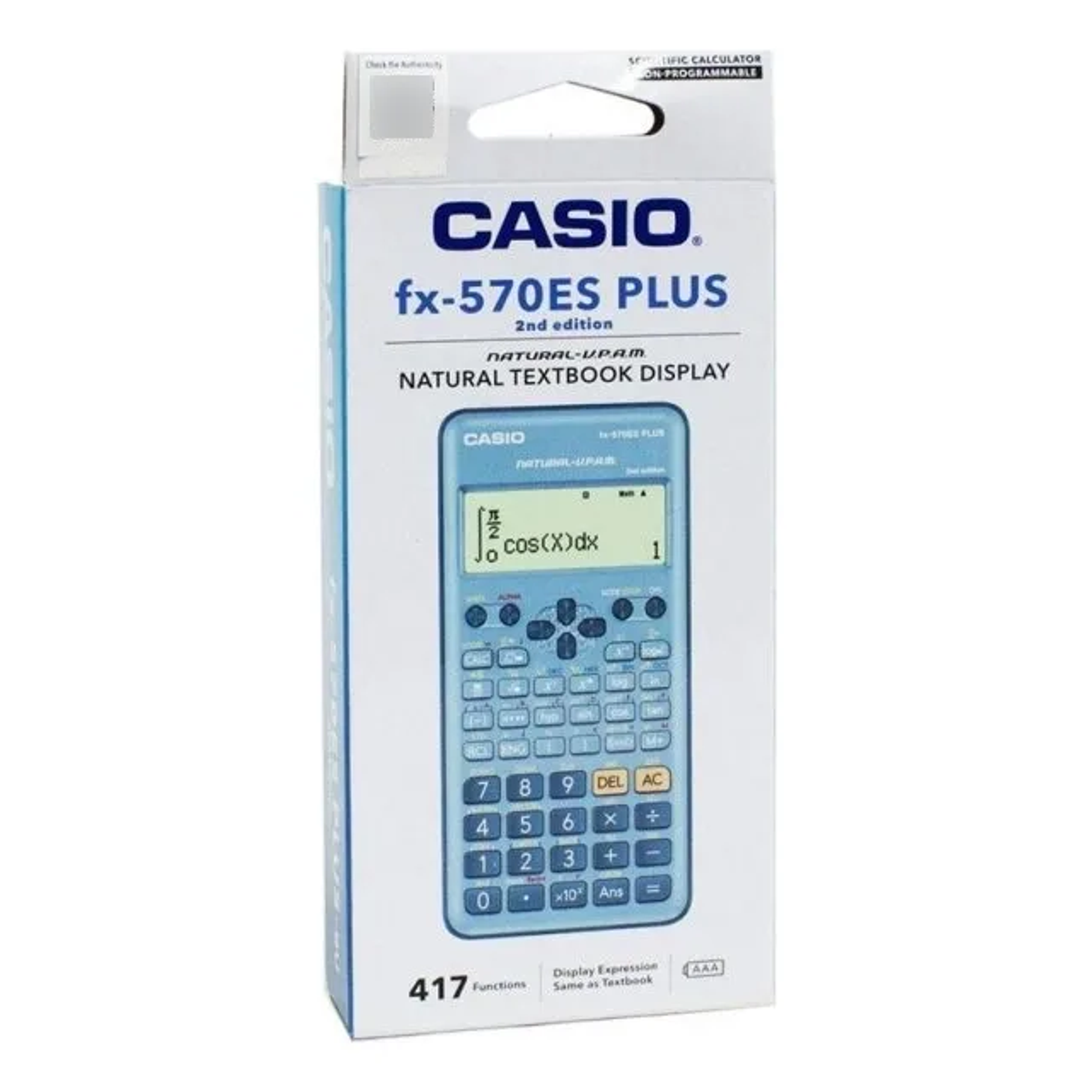 Calculadora Cientifica Casio FX-570ESPLUS-2B Plus Color Celeste 3