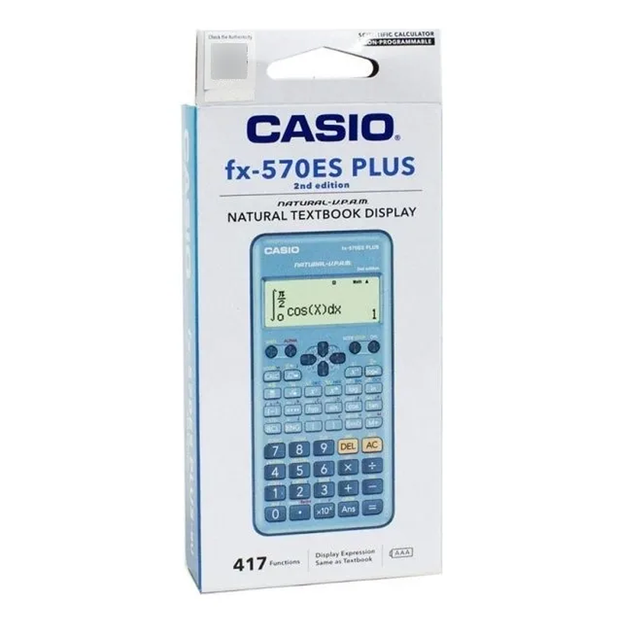 Calculadora Cientifica Casio FX-570ESPLUS-2B Plus Color Celeste 3
