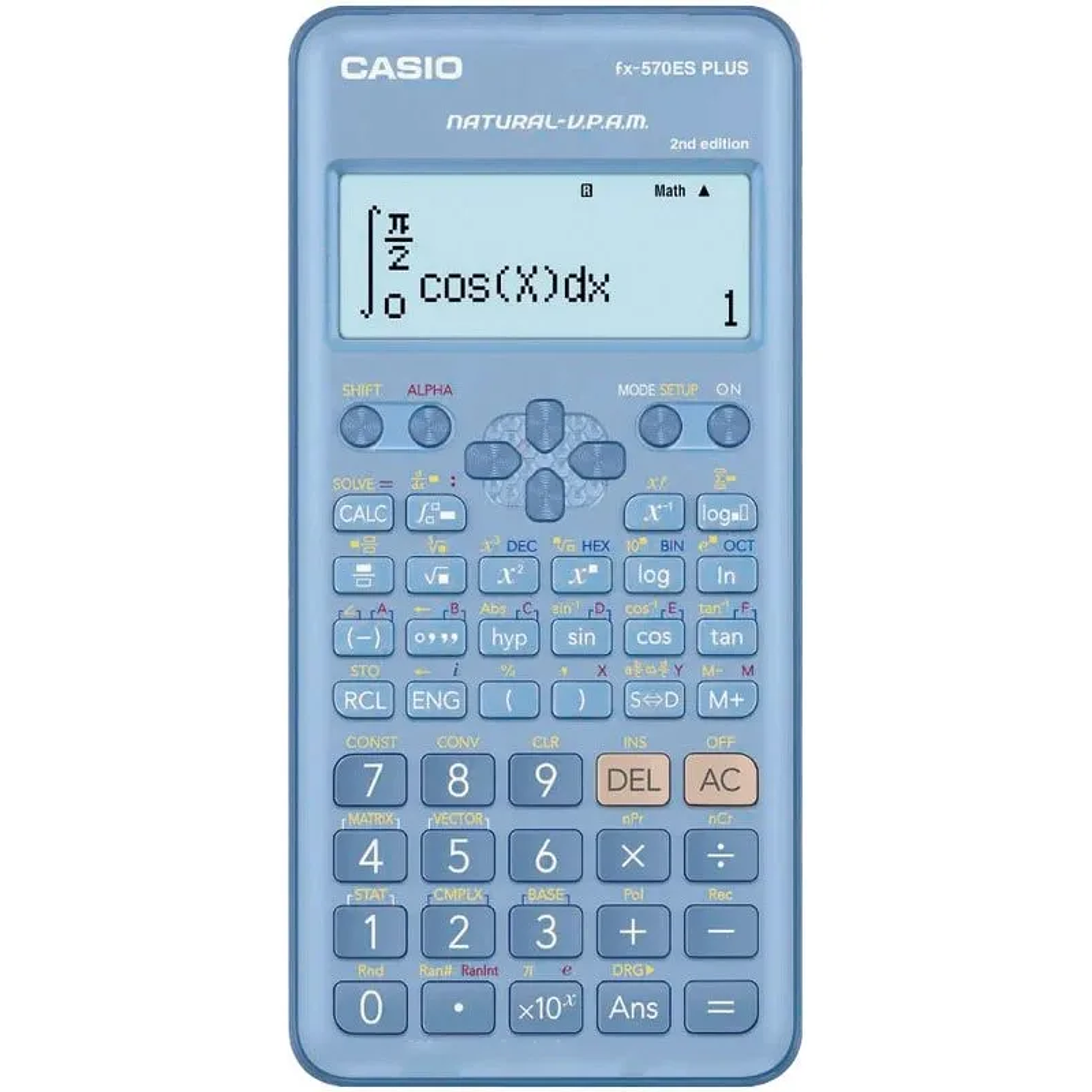 Calculadora Cientifica Casio FX-570ESPLUS-2B Plus Color Celeste 1