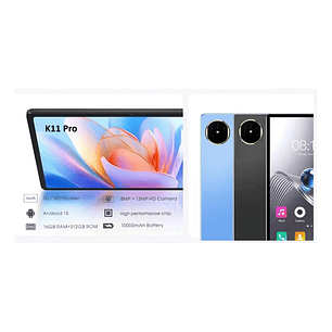 Tablet K11 Pro Pantalla Táctil 10.1 Pulgadas 5g Android 15 Con 16gb Ram 512gb Memoria Batería 10000mah