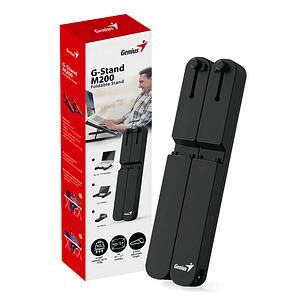 Soporte Notebook Base Genius P/notebook-Tablet G-stand M200 10 -17 Color Negro Material Plástico