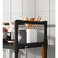 Estante Organizador De Baño Cocina Sala Multifuncional Color Negro 4 Niveles Microondas Resistente  - Miniatura 7