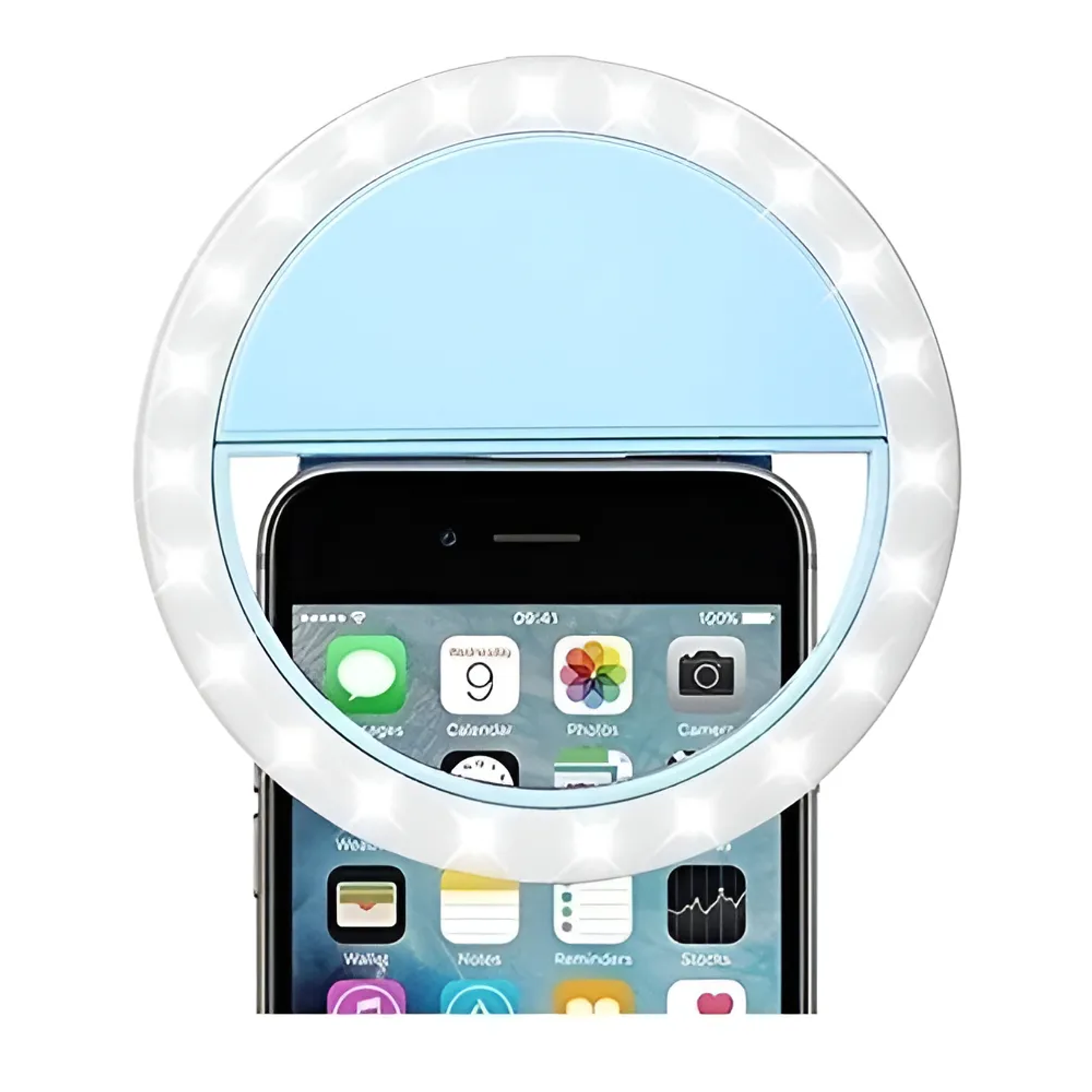 Aro De Luz Led Recargable Portátil Clip Celular Usb Color Variado 5